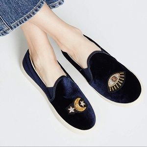 Soludos Celestial velvet slip-on sneakers